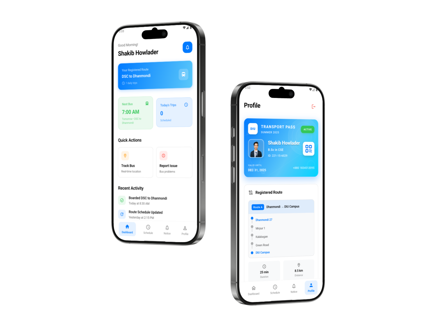 DIU BusBuddy Application